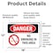 Signmission No Smoking In This Area Danger Sign, Vinyl Decal, 18in W x 12in L, 2PK OS-2PACK-DS-D-1218-L-1471 - alternate 8
